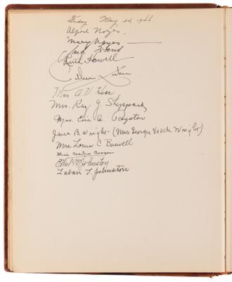 Lot #436 Ayn Rand, Richard Nixon, and Notables Signed Guestbook - Image 6