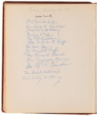 Lot #436 Ayn Rand, Richard Nixon, and Notables Signed Guestbook - Image 7