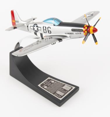 Lot #328 Chuck Yeager Signed 'Glamorous Glen III' P-51 Mustang Model - Image 3