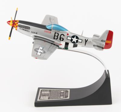 Lot #328 Chuck Yeager Signed 'Glamorous Glen III' P-51 Mustang Model - Image 5