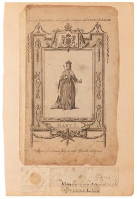 Lot #128 Queen Mary I Signature - Image 2