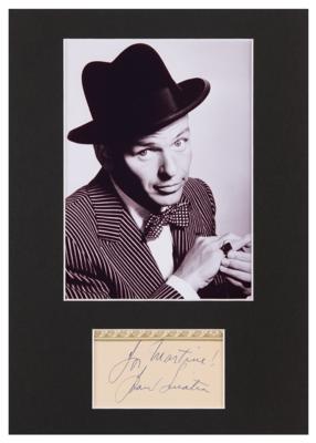 Lot #693 Frank Sinatra Signature - Image 1