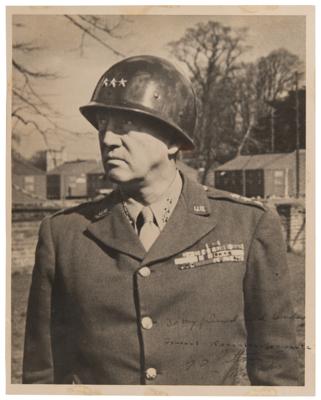 Lot #292 George S. Patton Signed Photograph to His