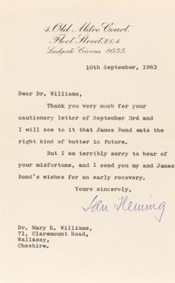 Lot #431 Ian Fleming Typed Letter Signed - I will