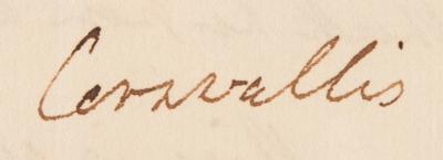 Lot #291 Charles Cornwallis Writes from Calcutta, Leery of His Return to England Due to the Words of Thomas Paine - “I should not relish being hanged as an Aristocrate…I don't see how I could possibly escape” - Image 3