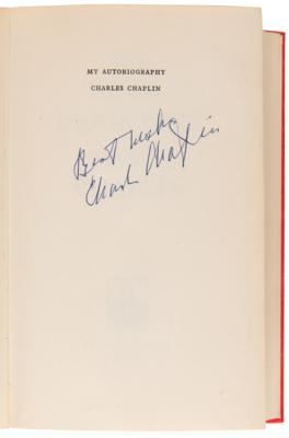 Lot #649 Charlie Chaplin Signed Book - My Autobiography - Image 4