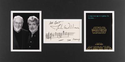 Lot #698 Star Wars: John Williams Autograph Musical Quotation Signed - Image 1