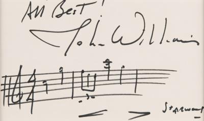 Lot #698 Star Wars: John Williams Autograph Musical Quotation Signed - Image 2