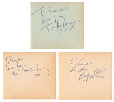 Lot #460 Beatles Signatures: McCartney, Lennon,