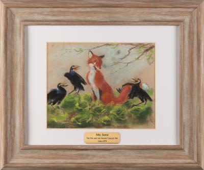 Lot #854 Mel Shaw concept painting from The Fox and the Hound - Image 1