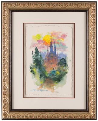 Lot #817 James Coleman original fine art painting for Cinderella - 'Path to the Palace' - Image 2