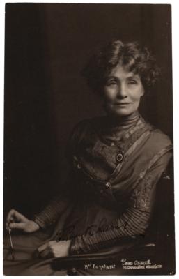 Lot #260 Emmeline Pankhurst Signed Photograph