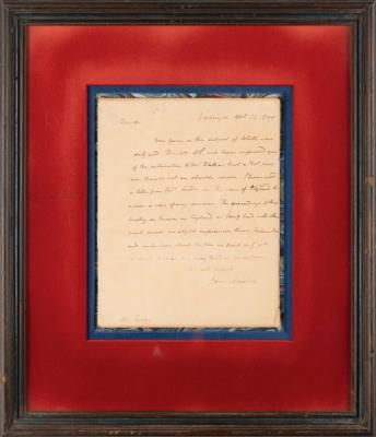 Lot #5 James Madison Autograph Letter Signed as President to Attorney General Caesar A. Rodney - Image 3