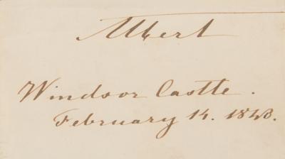 Lot #272 Queen Victoria and Prince Albert Signatures - Image 3