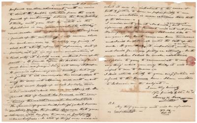 Lot #96 James K. Polk Autograph Letter Signed, Responding to Attacks in the Press - Image 2