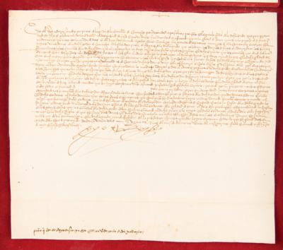 Lot #247 King Ferdinand II of Aragon Document Signed - Image 2