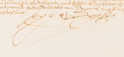 Lot #247 King Ferdinand II of Aragon Document Signed - Image 3