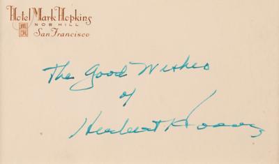 Lot #79 Herbert Hoover Signature - Image 2