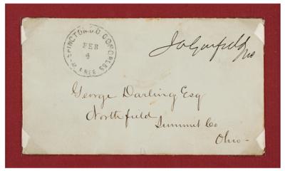 Lot #66 James A. Garfield Signed Free Frank - Image 2