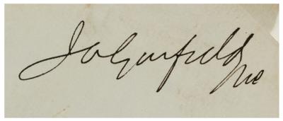 Lot #66 James A. Garfield Signed Free Frank - Image 3