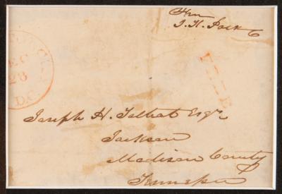 Lot #9 James K. Polk Signed Free Frank - Image 2