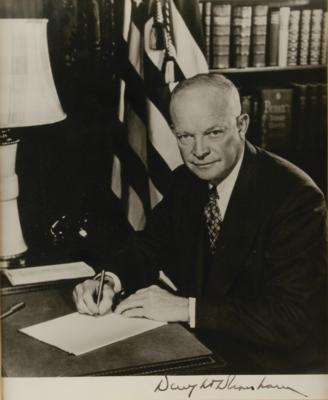 Lot #55 Dwight D. Eisenhower Signed Photograph as President - Image 2