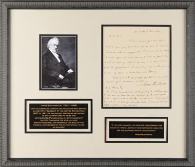 Lot #28 James Buchanan Autograph Letter Signed as a Pennsylvania Senator - Image 1