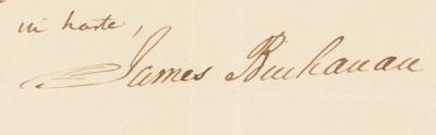 Lot #28 James Buchanan Autograph Letter Signed as a Pennsylvania Senator - Image 3