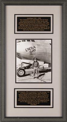 Lot #305 Enola Gay: Jacob Beser Signed Photograph