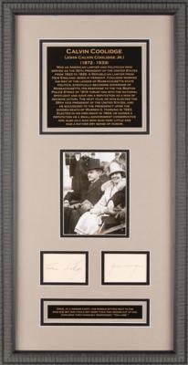 Lot #48 Calvin and Grace Coolidge Signatures - Image 1