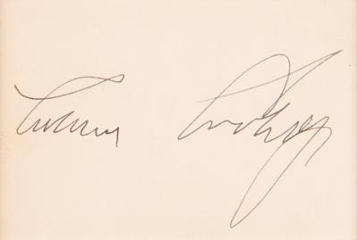 Lot #48 Calvin and Grace Coolidge Signatures - Image 2