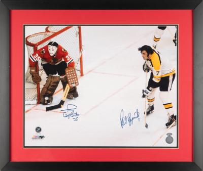 Lot #722 Phil and Tony Esposito Signed Oversized Photograph - Image 2