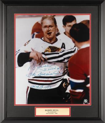 Lot #725 Bobby and Brett Hull (2) Signed Photographs - Image 2