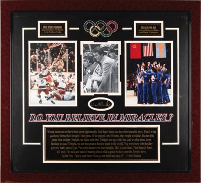 Lot #732 Miracle on Ice: Herb Brooks Signature