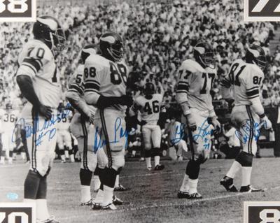 Lot #729 Minnesota Vikings 'Purple People Eaters' Signed Oversized Photograph - Image 2