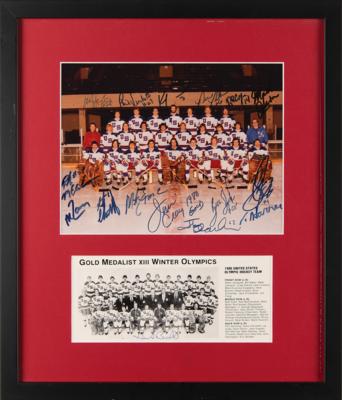 Lot #730 Miracle on Ice (2) Signed Photographs