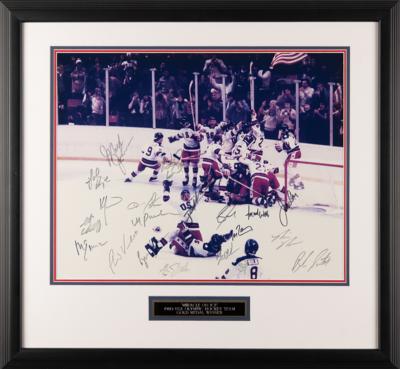 Lot #731 Miracle on Ice Multi-Signed (20)