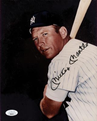 Lot #727 Mickey Mantle Signed Photograph