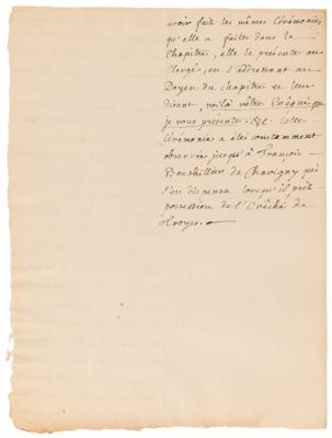 Lot #181 Jean-Jacques Rousseau Handwritten Manuscripts on Isabella of Valois and Pope Sixtus V - Image 4