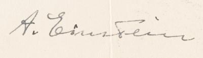 Lot #149 Albert Einstein Autograph Letter Signed on Humanity: "If quantity would substitute for quality we'd be in great shape" - Image 3