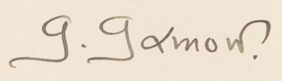 Lot #151 George Gamow Autograph Letter Signed: "Hope to plunge again in the nuclear buzness on my arrival" - Image 2