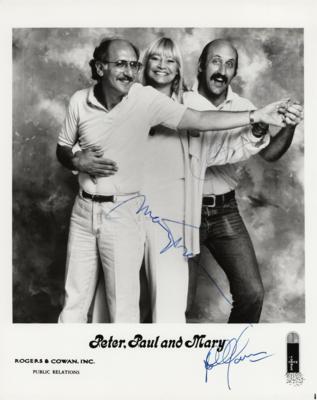 Lot #506 Peter, Paul, and Mary Signed Photograph - Image 1