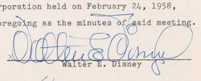 Lot #737 Walt Disney Document Signed for WED Enterprises - Disneyland's Holding Company - Image 4