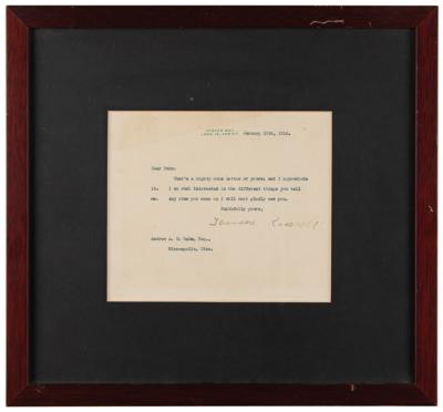 Lot #103 Theodore Roosevelt Typed Letter Signed - Image 3