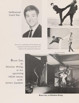 Lot #631 Bruce Lee Signed 1969 National Karate Championship Program - Image 4