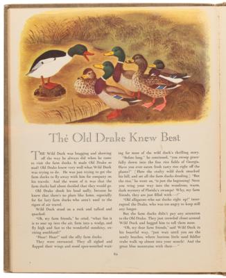 Lot #776 Gustaf Tenggren watercolor painting of a duck family from Farm Stories - Image 5