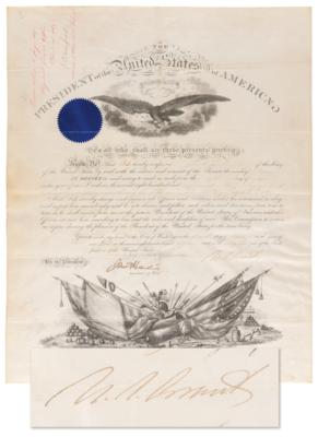 Lot #14 U. S. Grant Document Signed as President,