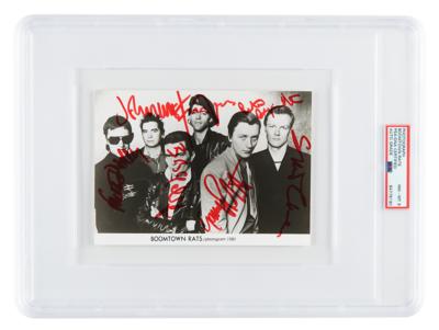 Lot #1188 Boomtown Rats Signed Photograph - PSA