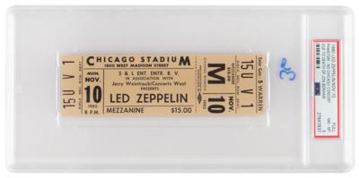 Lot #1192 Led Zeppelin 1980 Chicago Stadium Ticket