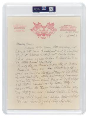 Lot #1235 James Naismith Autograph Letter Signed - PSA NM-MT 8 - Image 2